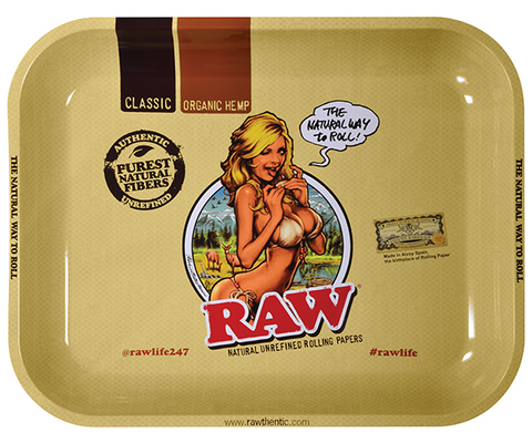 Raw Girl Rolling Tray Large